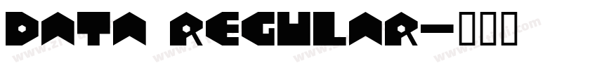 Data Regular字体转换